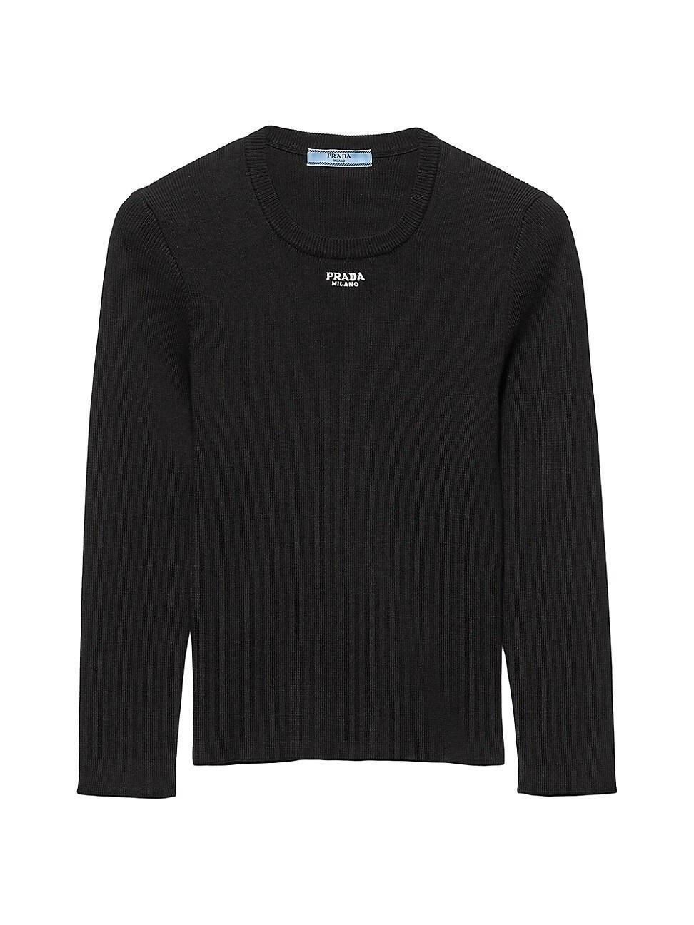 Womens Cotton Crew-Neck Sweater product image