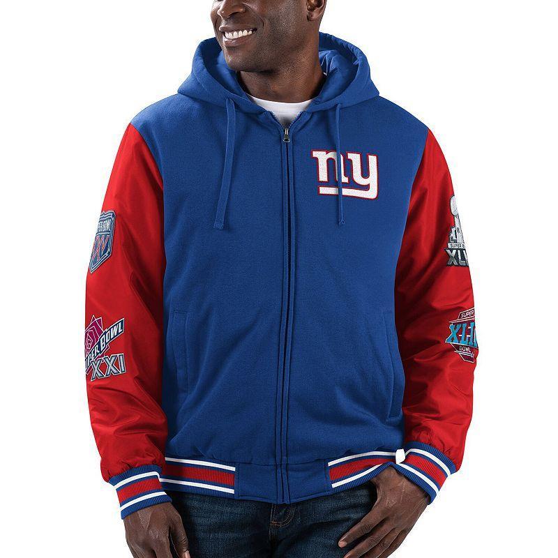 Mens G-iii Sports by Carl Banks Royal New York Giants Player Option Full-Zip Hoodie Jacket - Royal Product Image