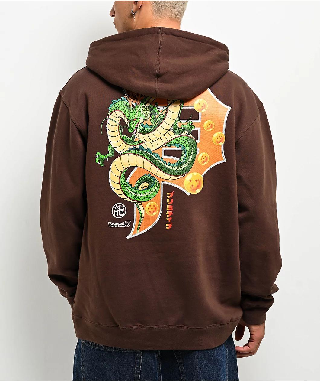 Primitive x Dragon Ball Z Wish Dirty P Brown Hoodie product image