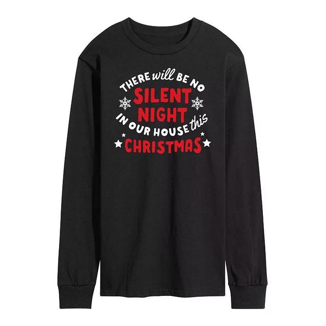 Mens No Silent Night Long Sleeve Tee Product Image