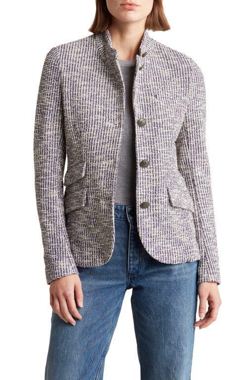 RAG & BONE Slade Tweed Jacket In Navy Product Image