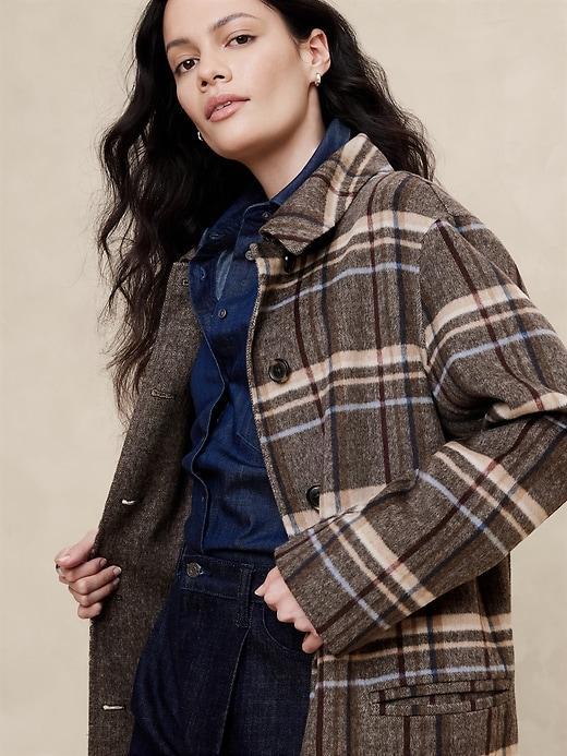 Reversible Double Face Wool-Blend Coat Product Image