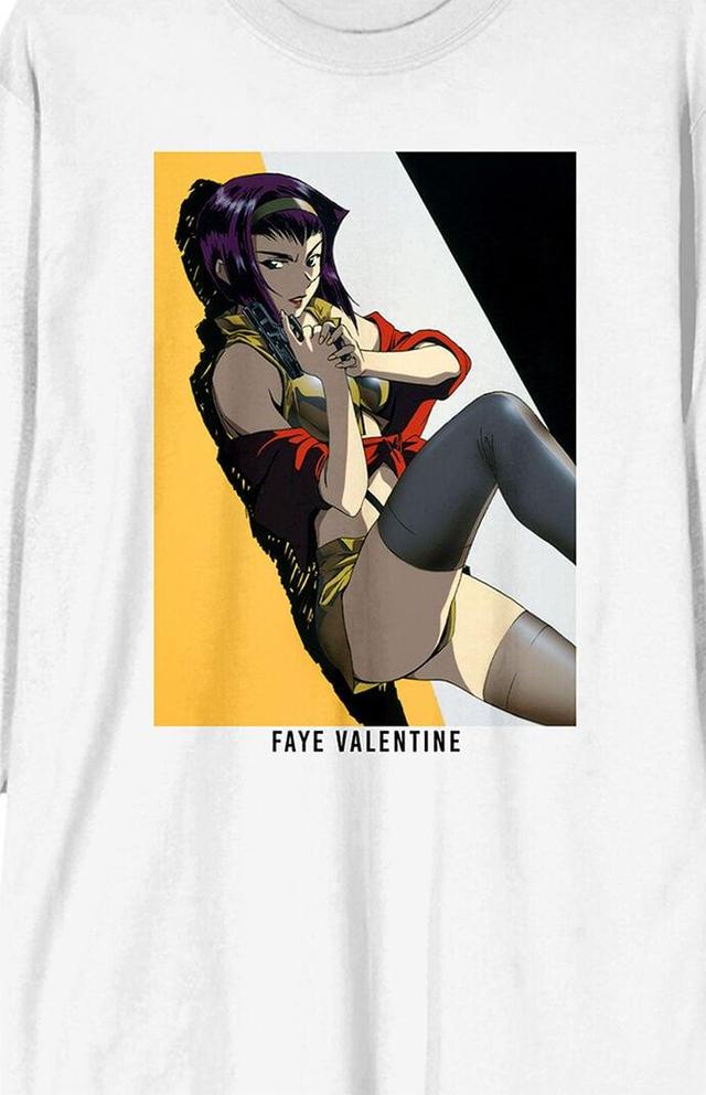 PacSun Mens Faye Valentine Cowboy Bebop Long Sleeve T-Shirt - Whiteedium Product Image