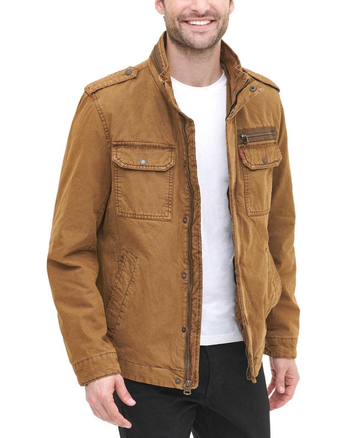 Mens Levis Cotton Filled Military Jacket Product Image