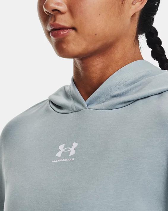 Women's UA Rival Terry Short Sleeve Hoodie Product Image