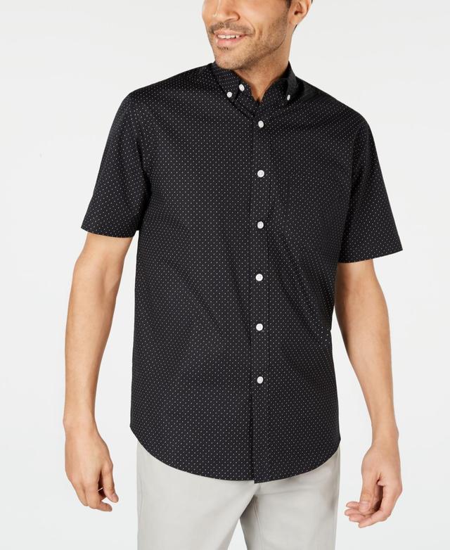 Club Room Mens Micro Dot Print Stretch Cotton Shirt, Created for Macys Product Image