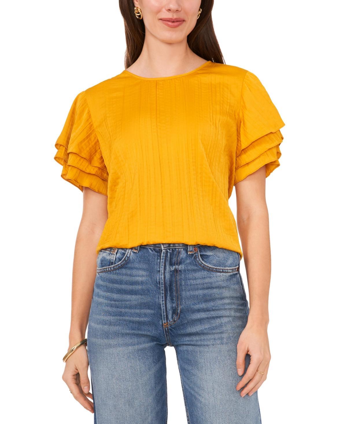 Women's Tiered-Short-Sleeve Top Product Image