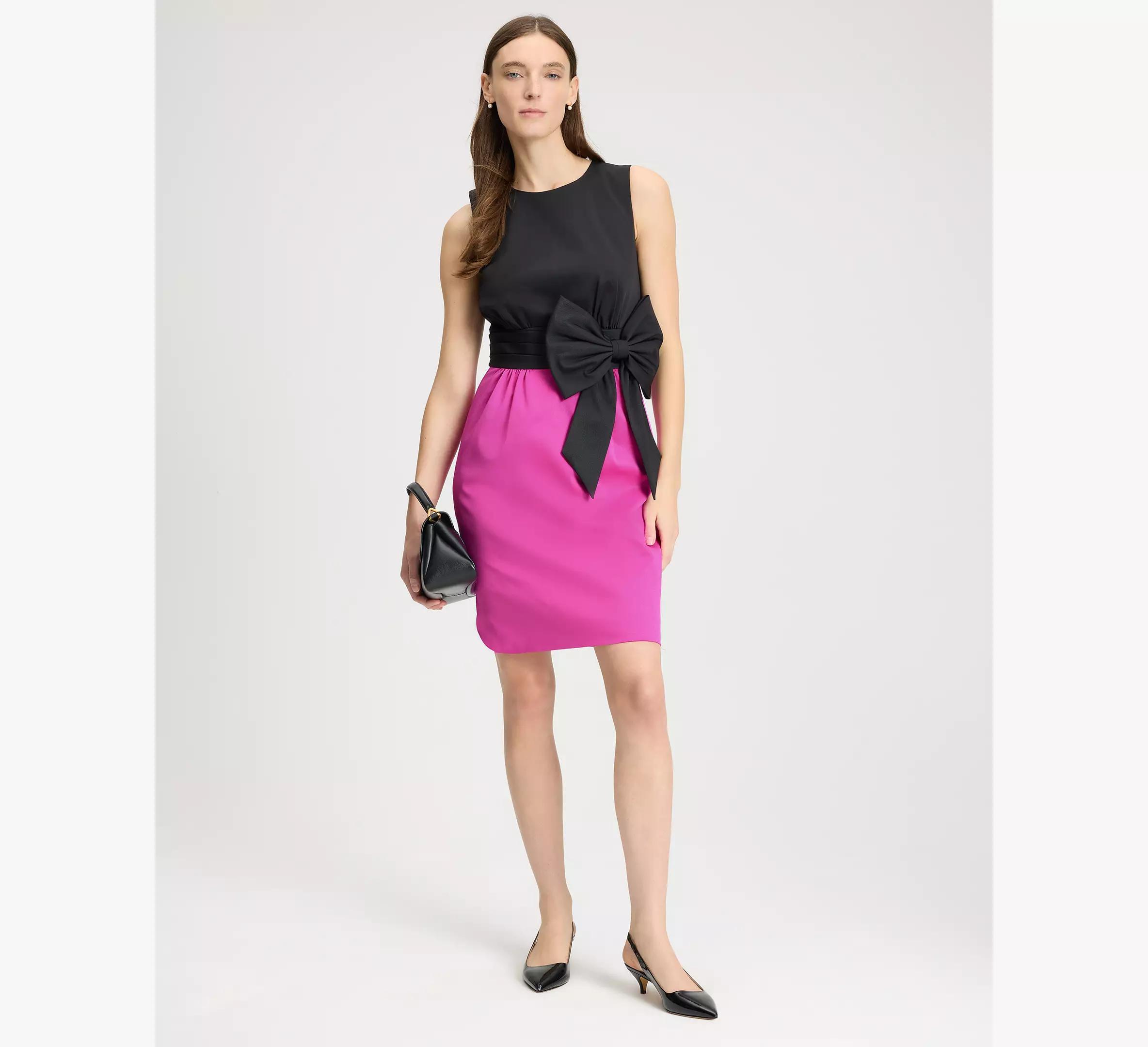 Ruched Crepe Dress Product Image