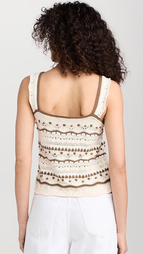 La Ligne Stripe Jane Tank With Beads | Shopbop Product Image