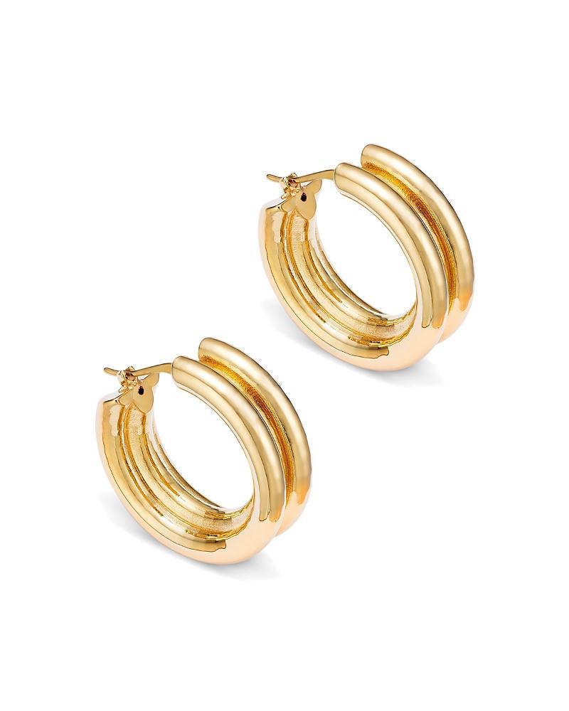 Bloomingdales Polished Triple Small Hoop Earrings in 14K Yellow Gold Product Image