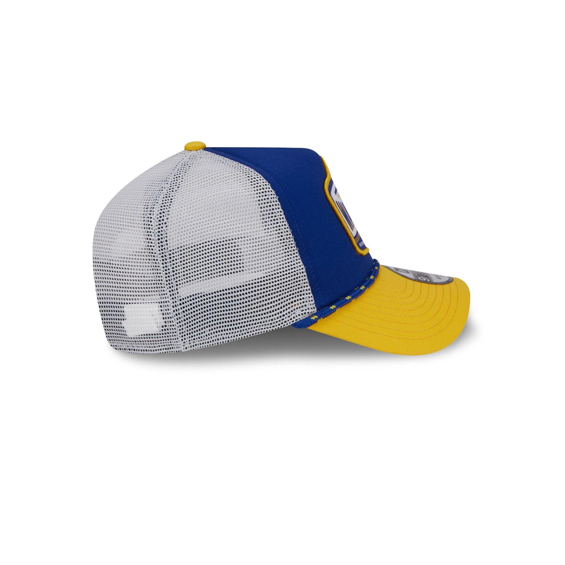 Golden State Warriors 2024 Rally Drive 9FORTY A-Frame Trucker Hat Male Product Image