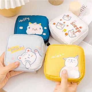 Cat Print Sanitary Pouch Product Image