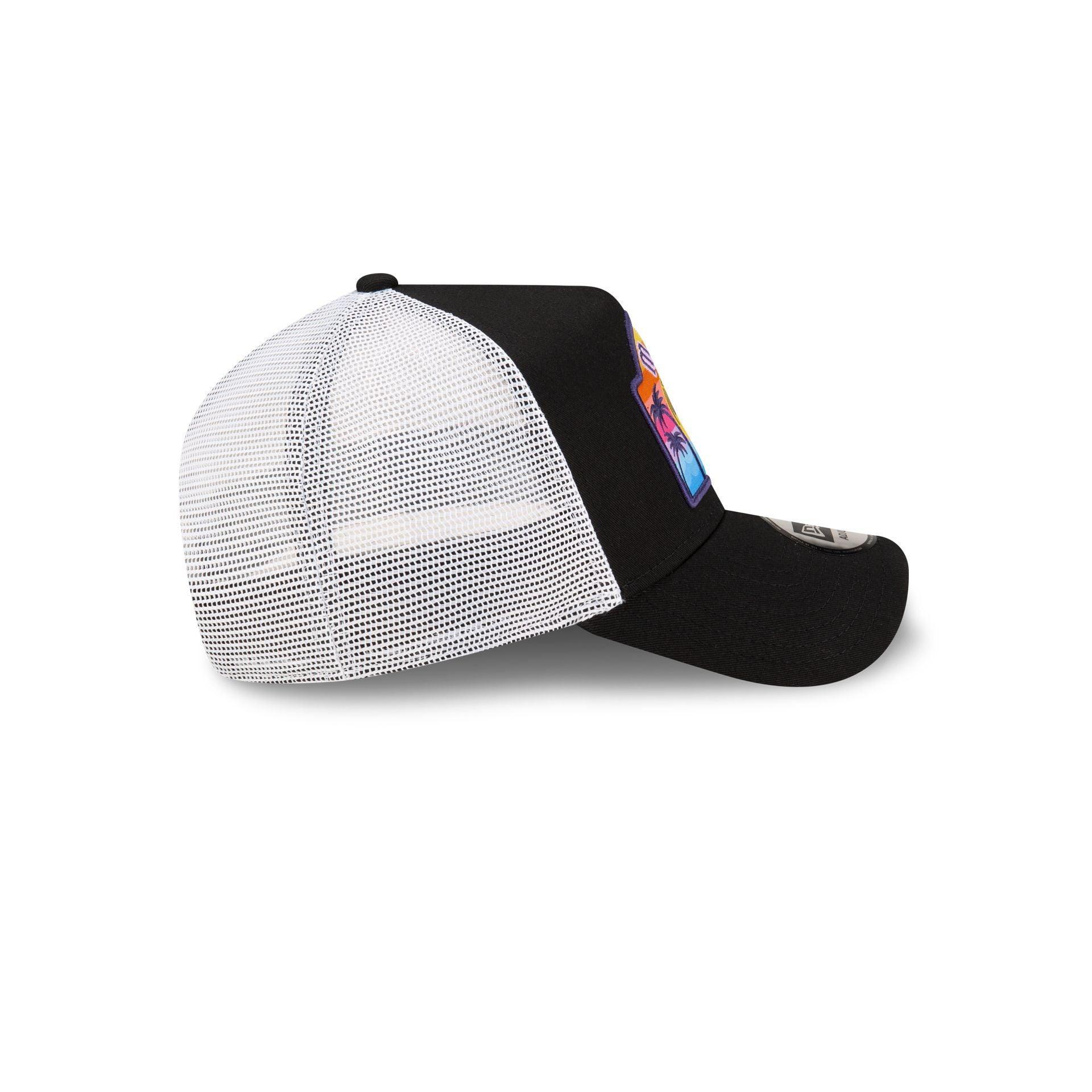 New Era Miami Black 9FORTY A-Frame Snapback Hat Male Product Image