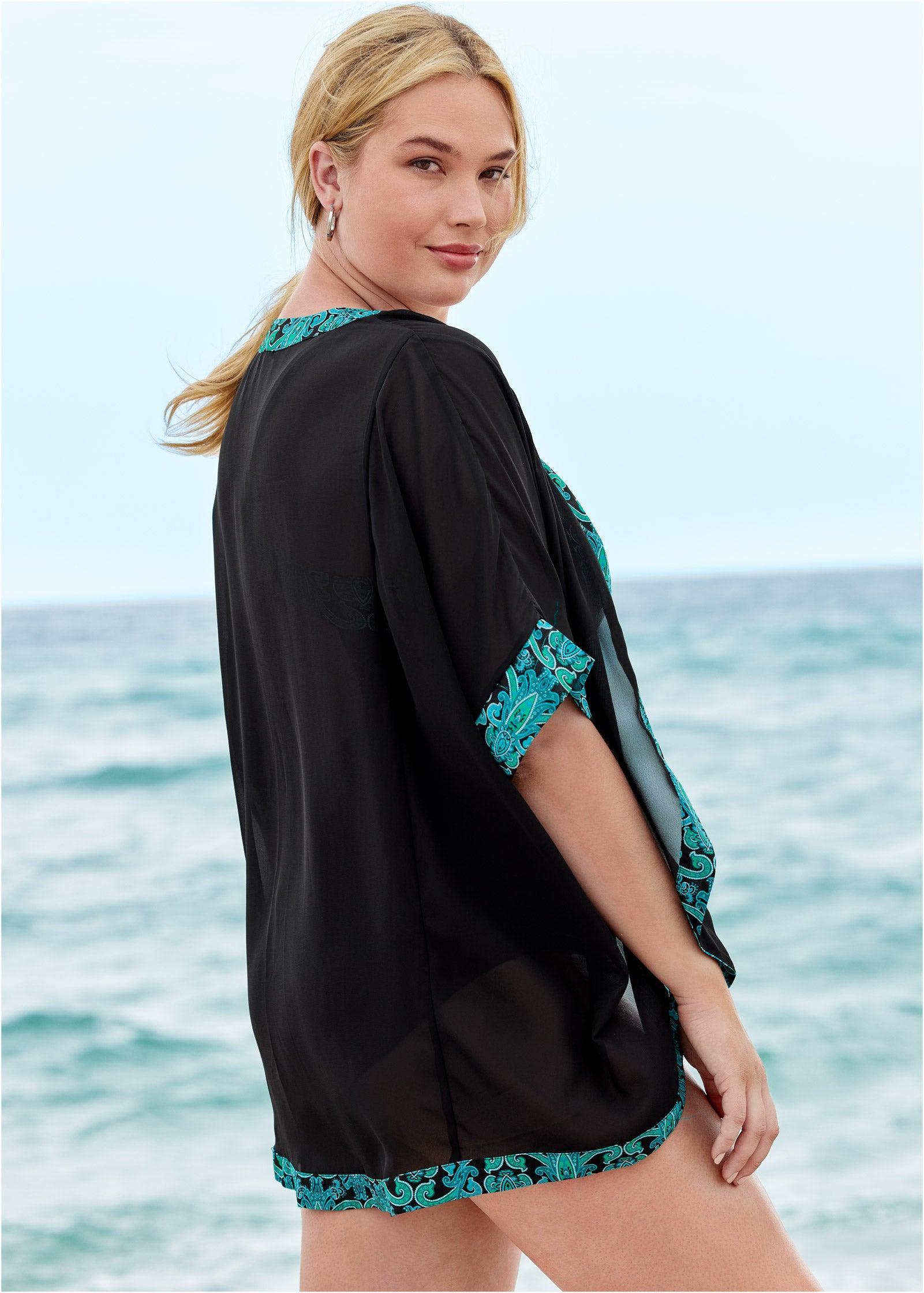 Cover-Up Kimono - Evening Paisley Product Image