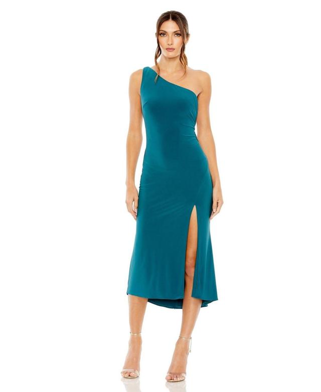 Ieena for Mac Duggal One-Shoulder Midi Cocktail Dress Product Image