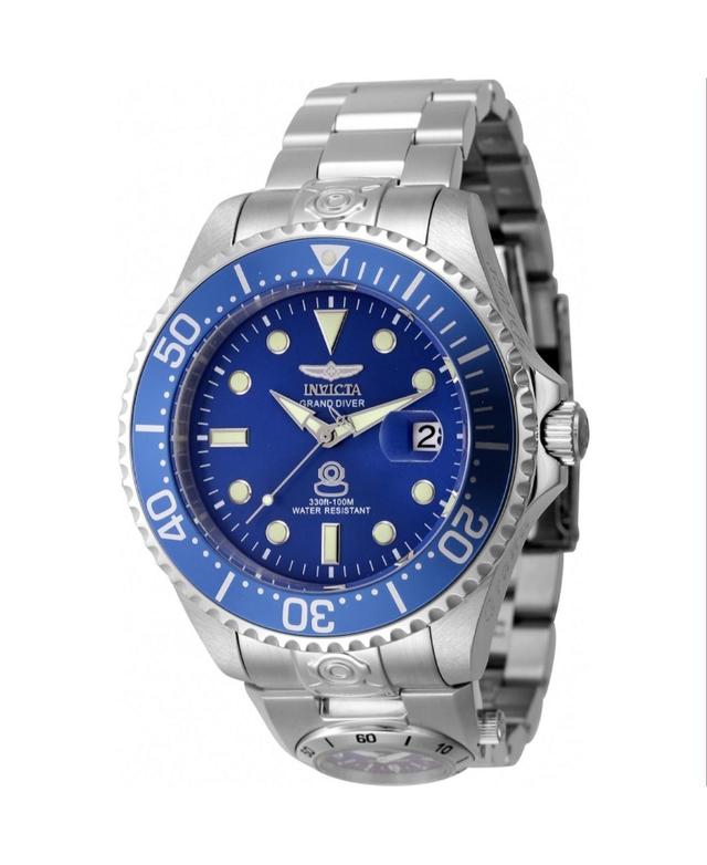 Invicta Mens 45813 Pro Diver Automatic 3 Hand Blue Dial Watch - Blue Product Image