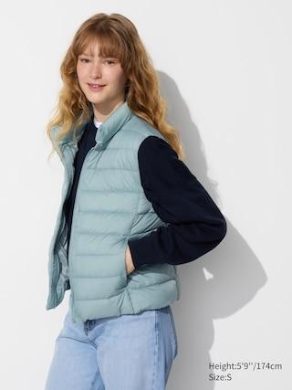 Womens Ultra Light Down Vest Light Blue Small UNIQLO US Product Image