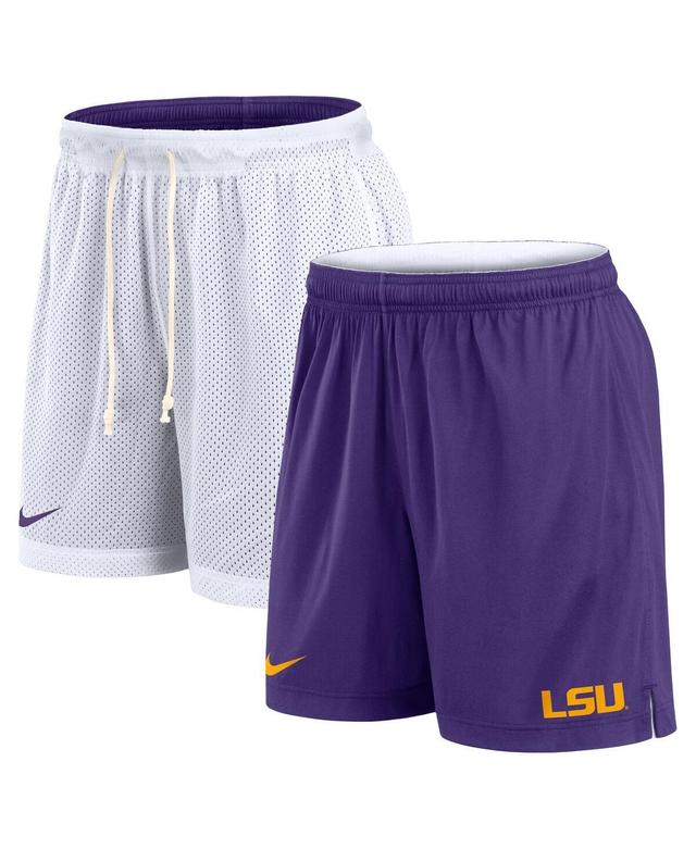 Mens Nike /Purple LSU Tigers Primetime Reversible Performance Shorts Product Image