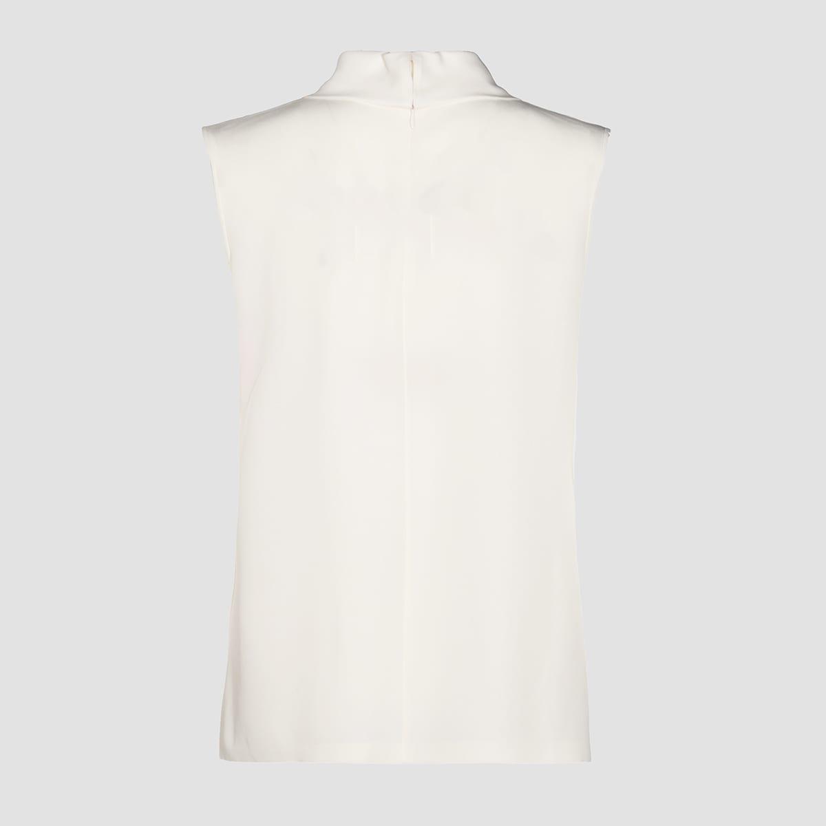 VALENTINO White Silk Top In Ivory Product Image