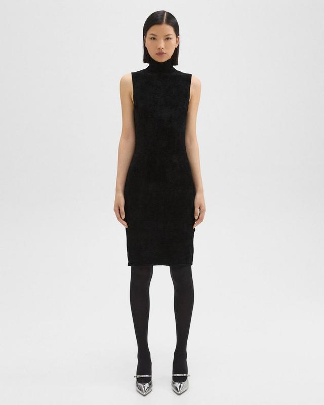 Turtleneck Dress in Velvet Product Image