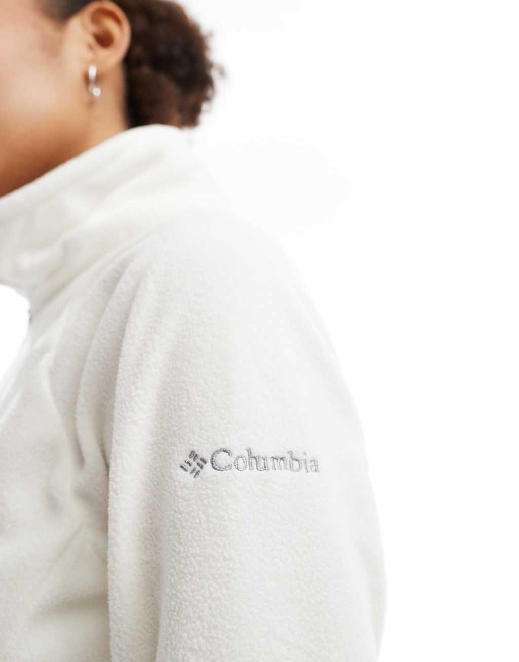 Columbia glacial iv half zip fleece in sea salt  Product Image