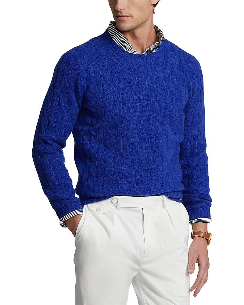 Mens Cashmere Cable-Knit Sweater Product Image