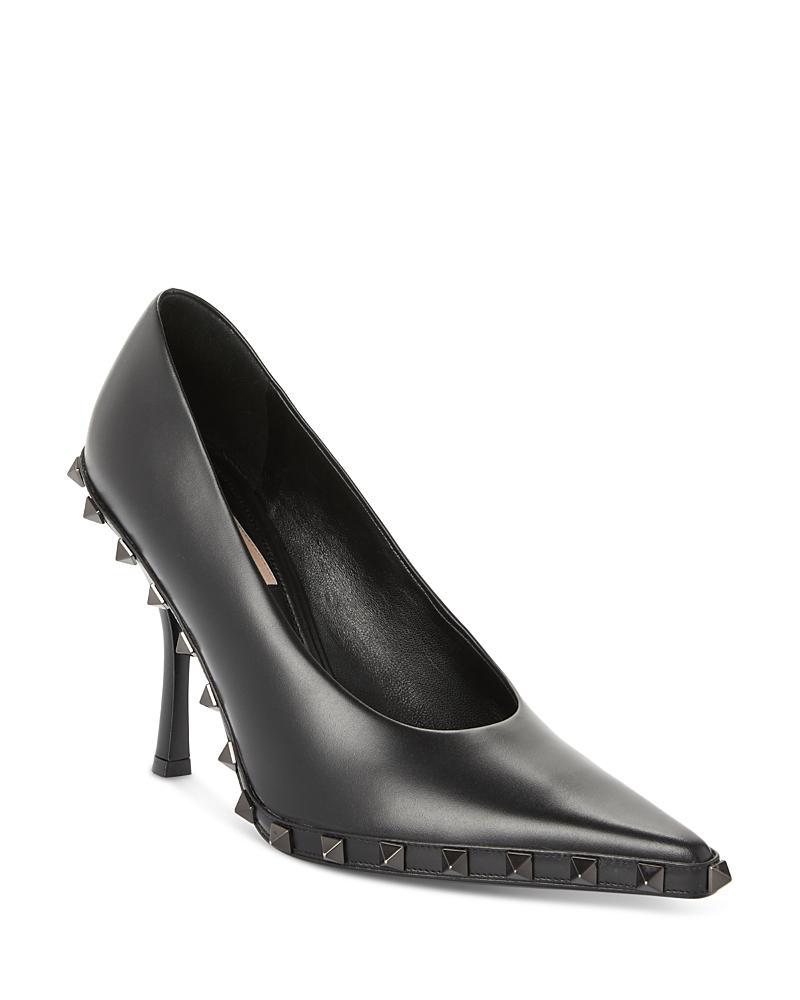 Valentino Garavani Womens Pointed Toe Rockstud Pumps Product Image