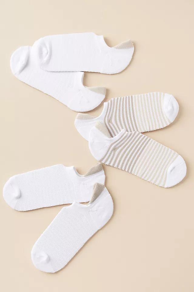 Lemon Terry No-Show Socks, Set of 3 Product Image