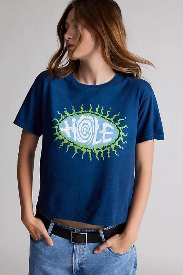 Hole Band Slim Graphic Tee Womens at Urban Outfitters Product Image