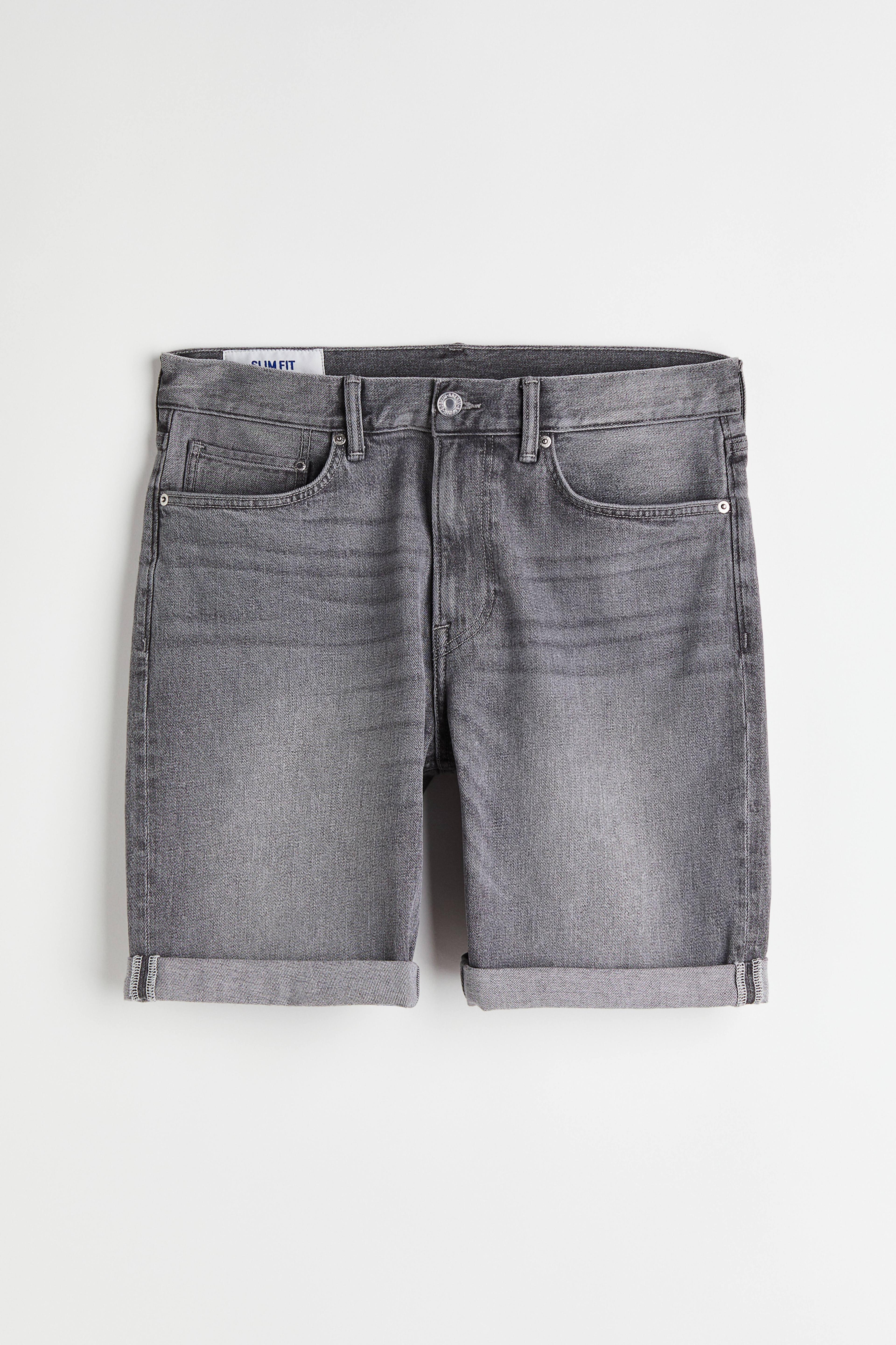 Slim Denim Shorts Product Image