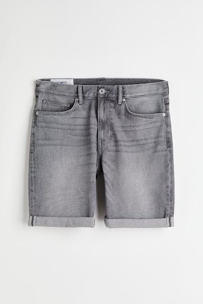 Slim Denim Shorts Product Image