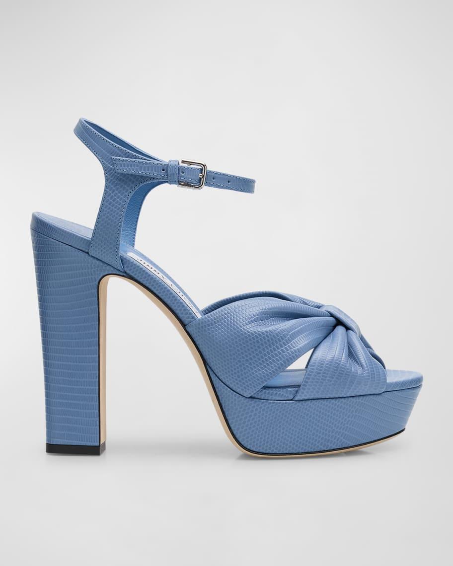 Heloise Embossed Ankle-Strap Platform Sandals product image