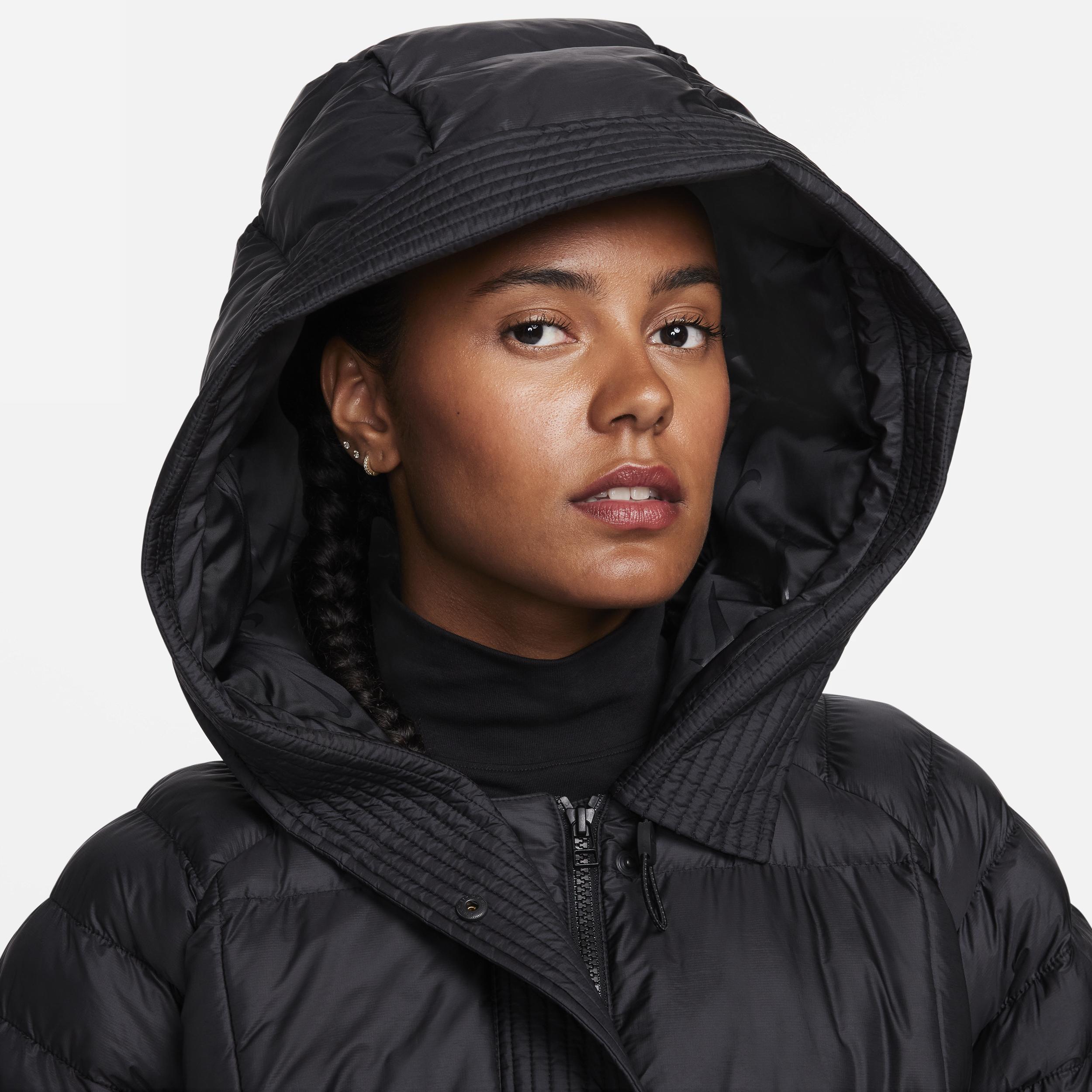 Nike Sportswear Swoosh Puffer PrimaLoft® Women's Therma-FIT Oversized Hooded Jacket Product Image