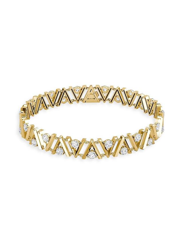 Womens VRAI V 14K Yellow Gold & 5.50 TCW Lab-Grown Diamond Tennis Bracelet Product Image