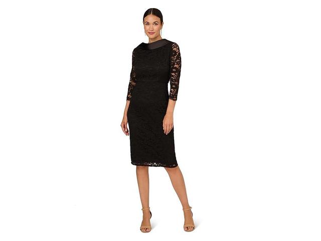 Adrianna Papell Roll Neck Sheath Dress Women's Dress Product Image