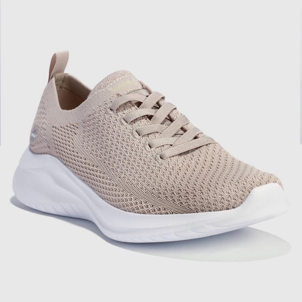 S Sport By Skechers Womens Resse 2.0 Elastic Gore Sneakers - Taupe 9 Product Image