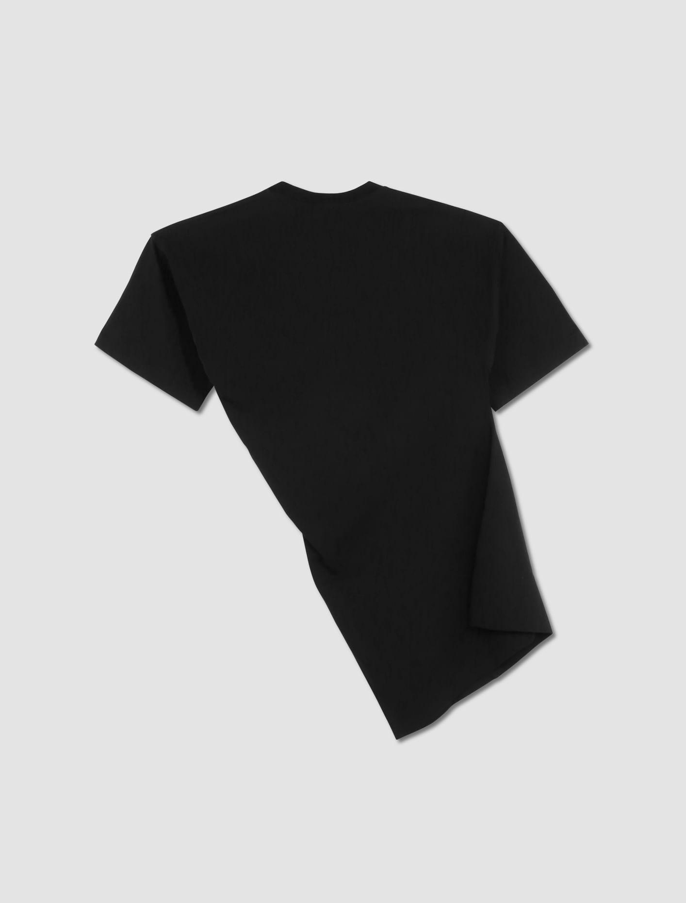 T-shirt Twisted In Black Product Image