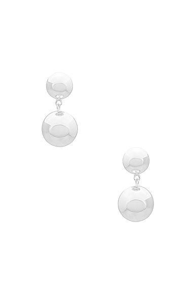 Lie Studio The Caroline Earring in Metallic Silver Product Image