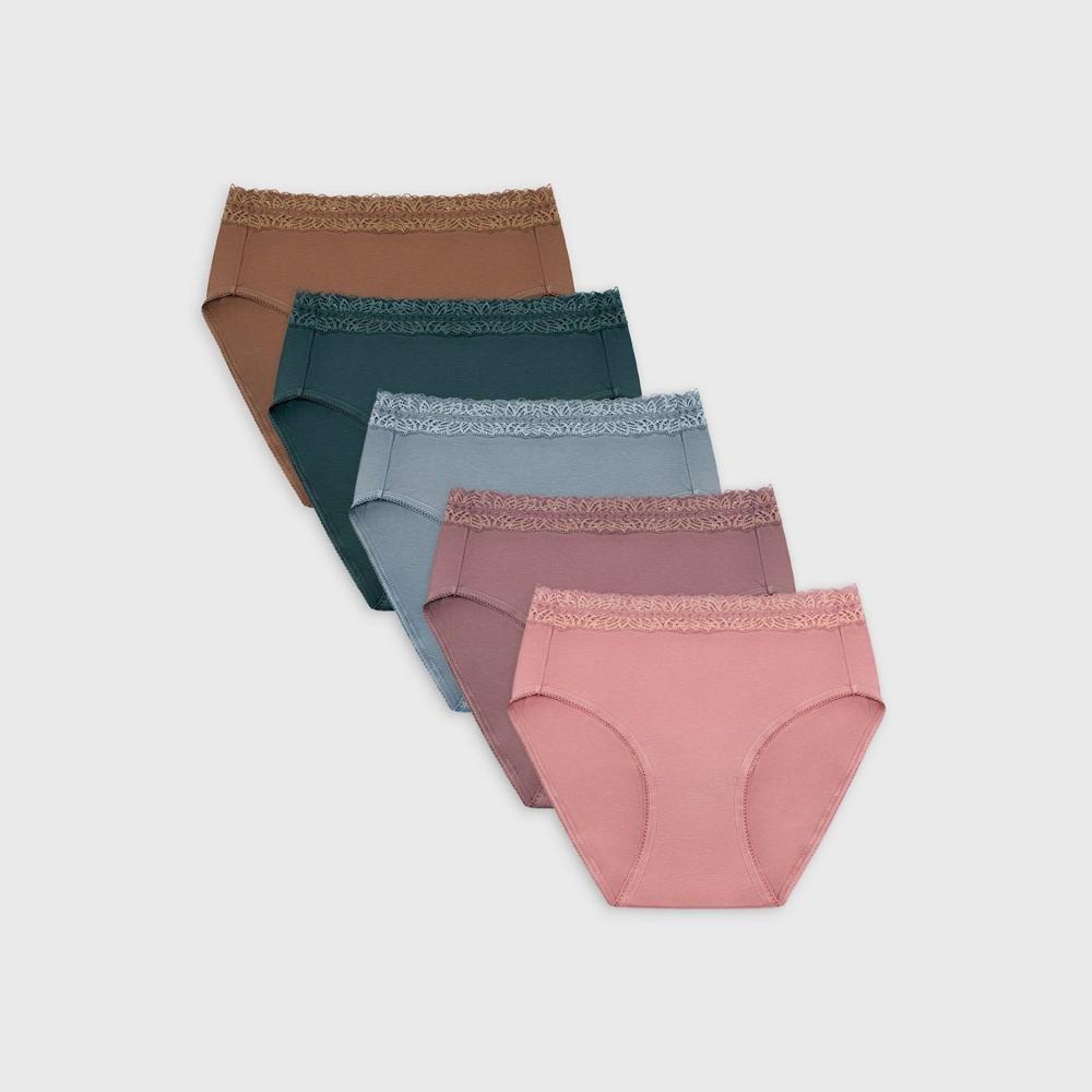 Kindred Bravely Assorted 5-Pack Lace Trim High Waist Postpartum Briefs Product Image