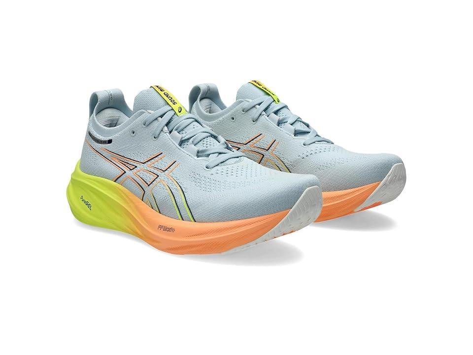 ASICS Men's GEL-Nimbus 26 Paris (Cool Grey/Safety Yellow) Men's Running Shoes Product Image