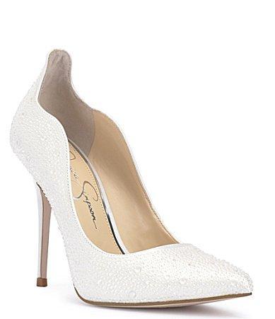 Jessica Simpson Bridal Collection Wayva Stiletto Rhinestone Pumps Product Image