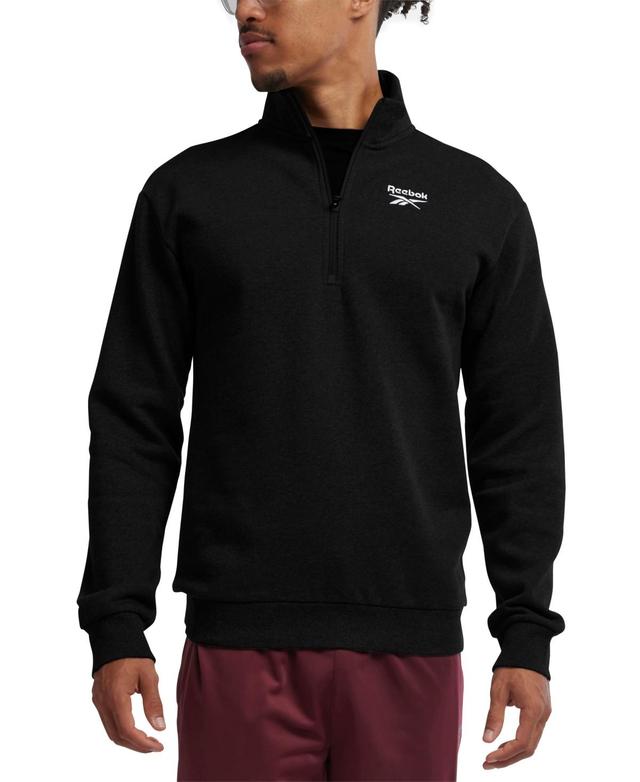 Reebok Mens Identity Regular-Fit Quarter-Zip Fleece Sweatshirt Product Image