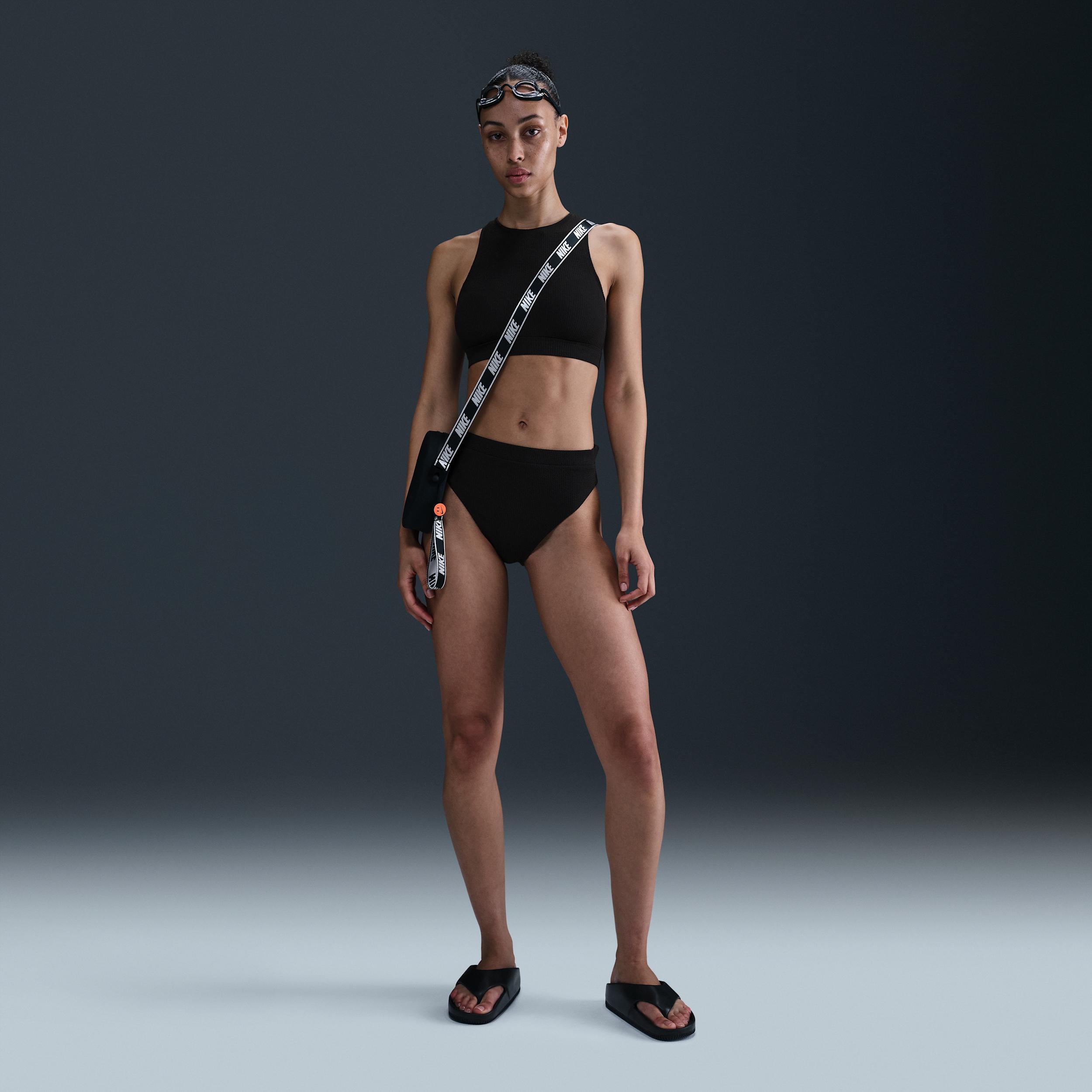 Nike Women's Swim Elevated Essential High-Waisted Bikini Bottom Product Image