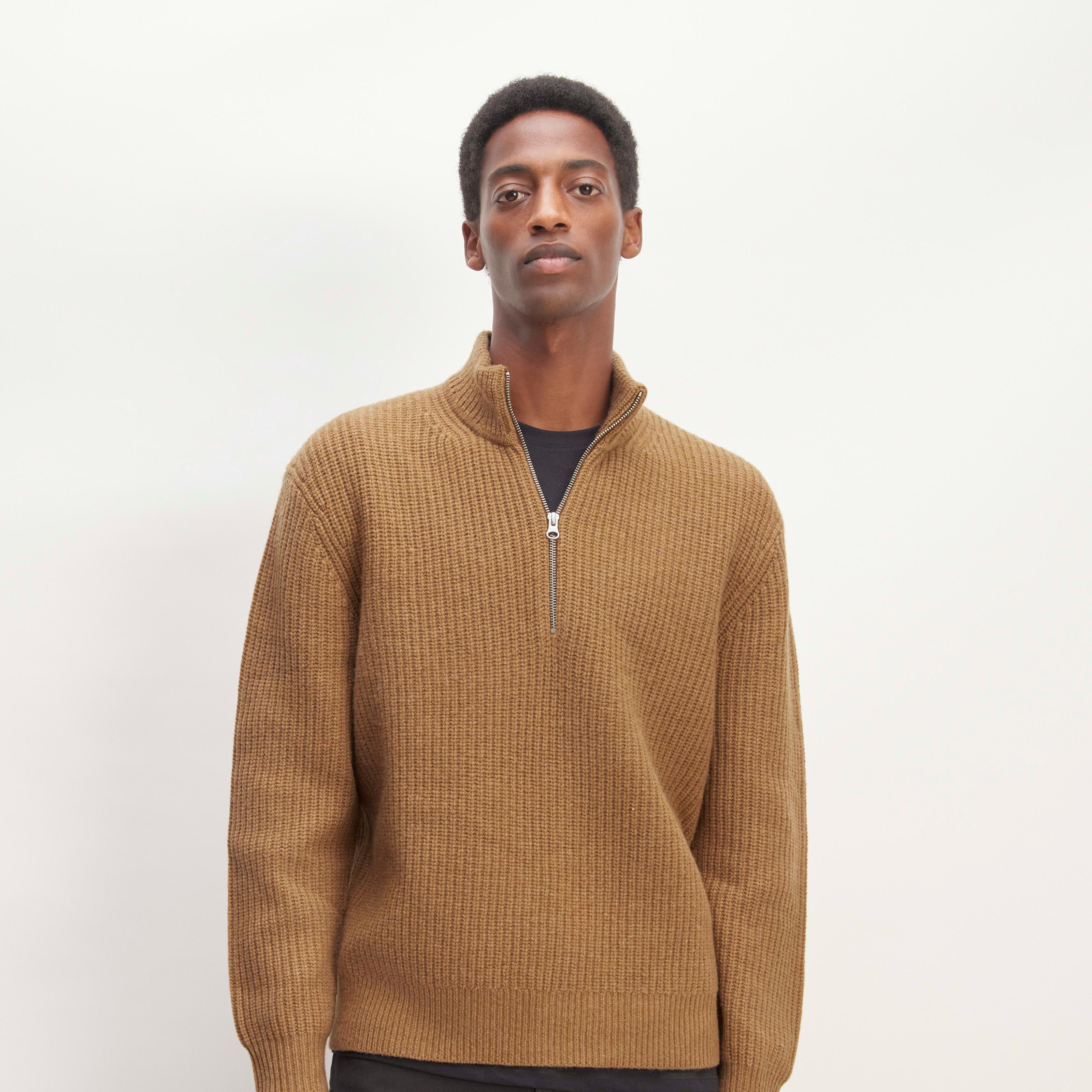 Mens Felted Merino Half-Zip Sweater by Everlane Product Image