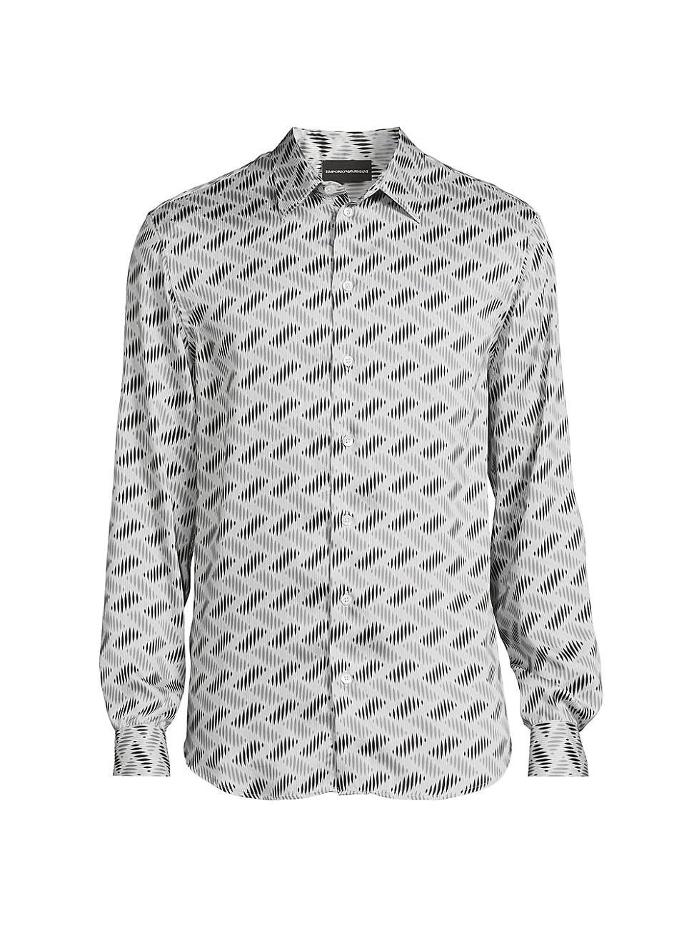 Mens Geometric Print Sportshirt Product Image