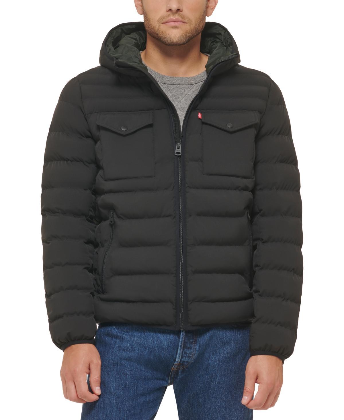 Levi's(r) Stretch Two-Pocket Quilted Jacket Men's Clothing Product Image