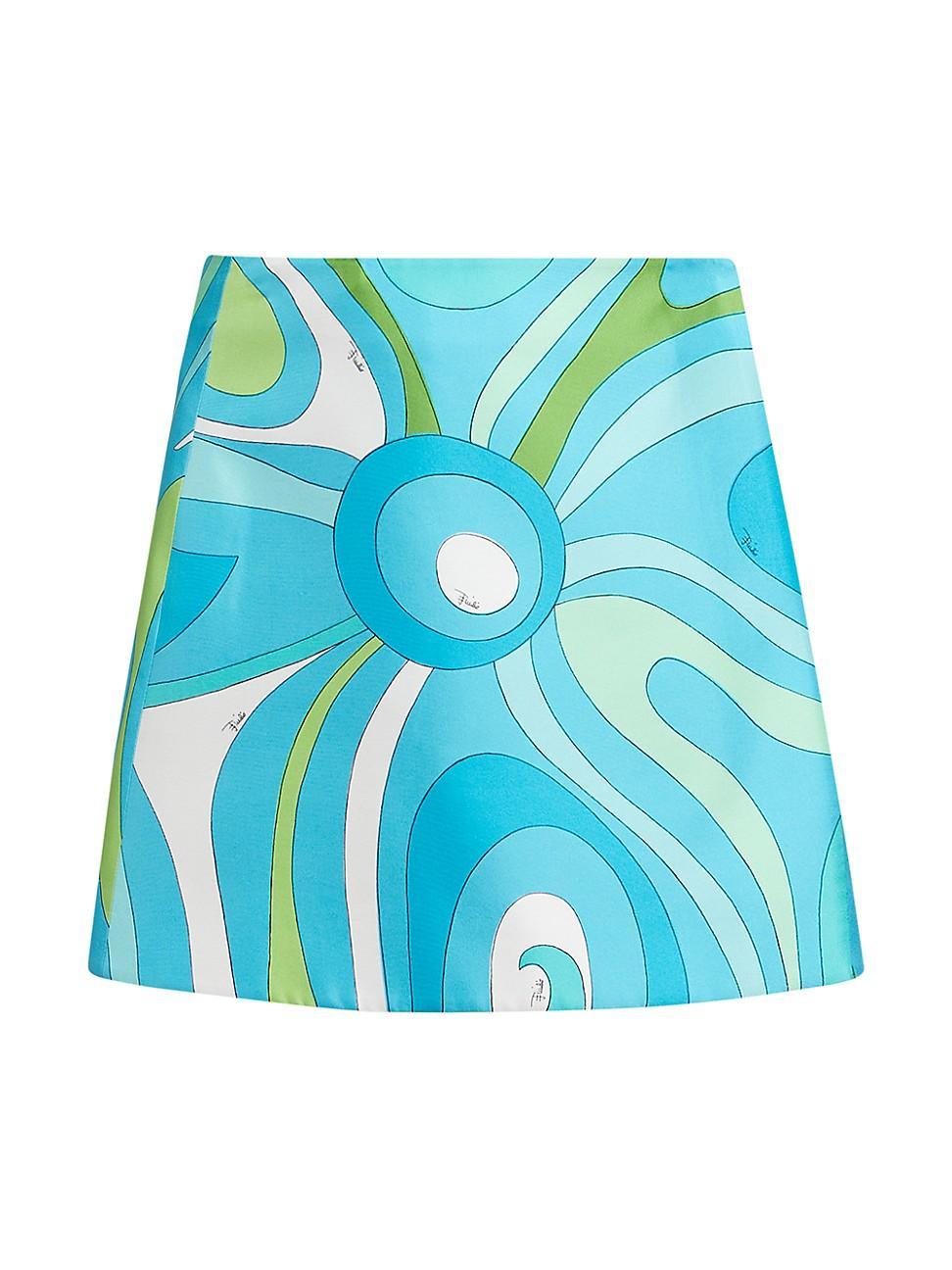 Womens Very Vivara Silk Twill Wrap-Effect Miniskirt Product Image