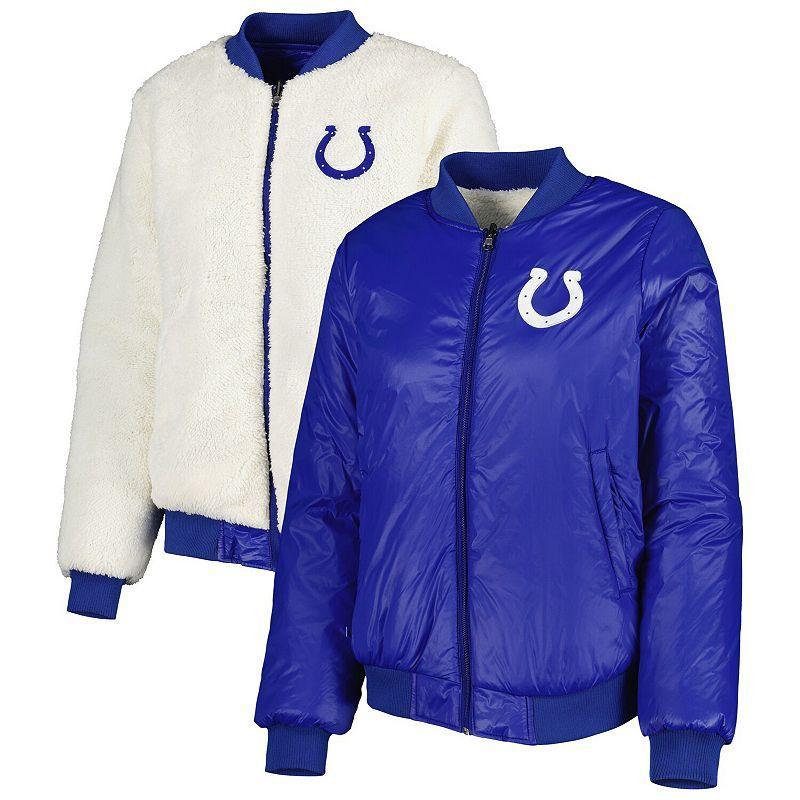 Womens G-III 4Her by Carl Banks Oatmeal/Royal Indianapolis Colts Switchback Reversible Full-Zip Jacket Product Image