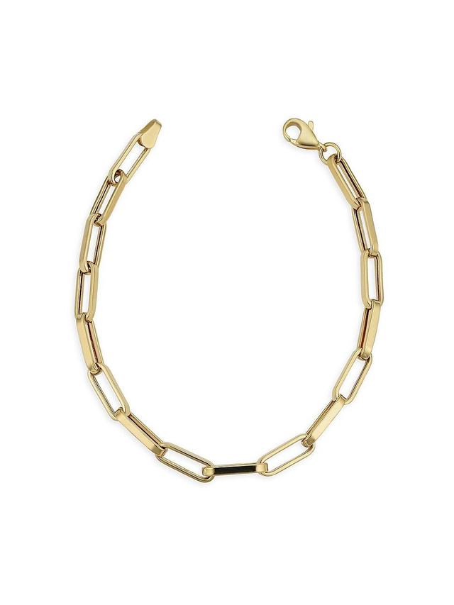 Womens 14K Yellow Gold Venice Bold Link Bracelet Product Image