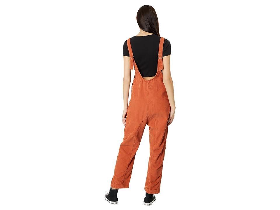 Free People High Roller Cord Jumpsuit (Sunburn) Women's Jumpsuit & Rompers One Piece Product Image